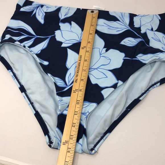 Kona Sol Bikini Bottoms Women's Size Large Floral Print High Waist Full Coverage - Picture 7 of 11